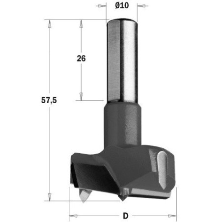 ITA TOOLS – CMT WIERTŁO PUSZKOWE 35/57,5/10X26 317.350.11