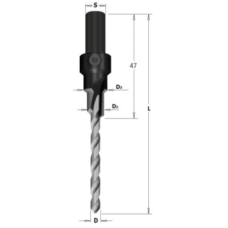 ITA TOOLS – WIERTŁO CMT DO KONFIRMATÓW 7,0/50