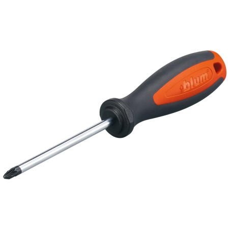 BLUM – śrubokręt, Bit krzyżakowy PZ, wielkość 2, Długość całkowita (z łbem) 210 mm