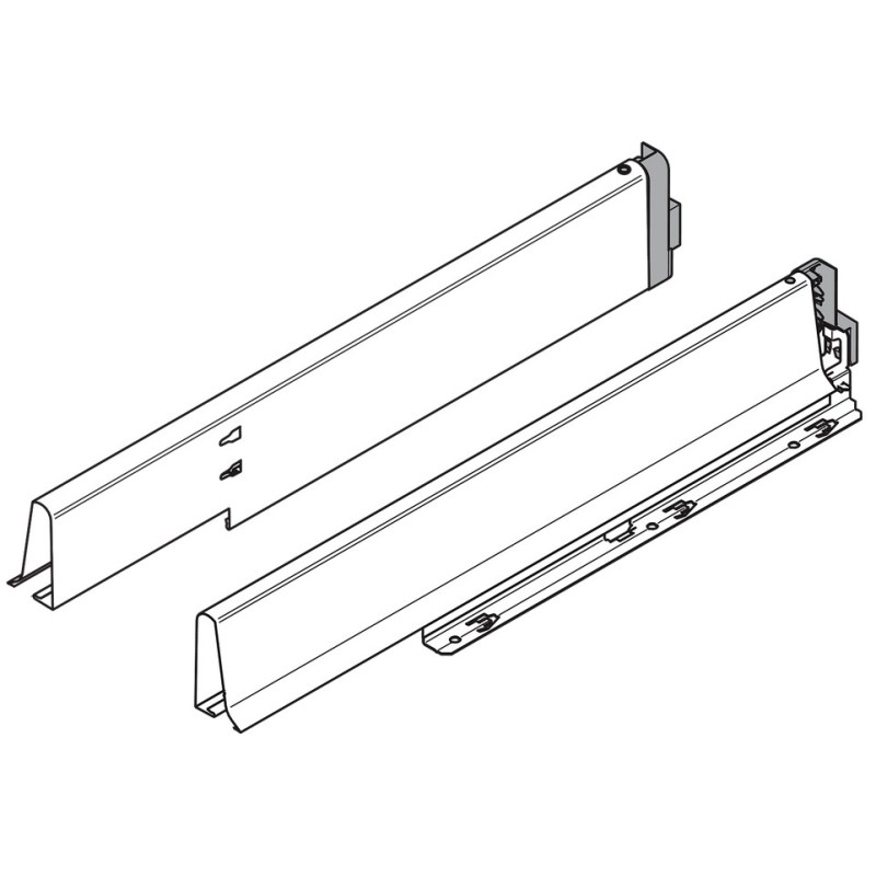 BLUM – Boki szuflad pod zlewozmywak TANDEMBOX intivo/antaro biały, 450-500 mn