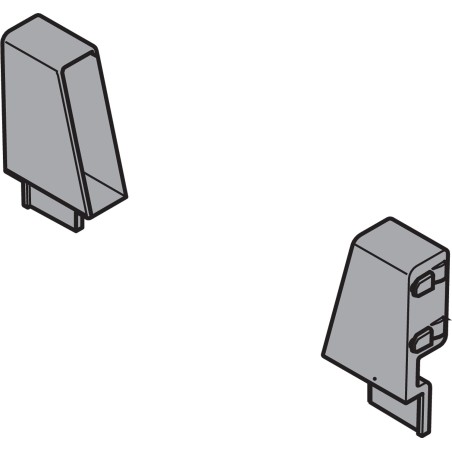 BLUM – Adapter do drewnianej/stalowej ścianki tylnej TANDEMBOX, wys. N (81,5 mm), zlewozmywakowej, prawy+lewy,