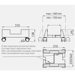 GTV – Podstawka pod komputer szara, czarny