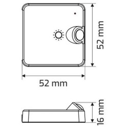 DELI 2 DESIGN LIGHT – Sensor PIR ze ściemniaczem - biały