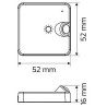 DELI 2 DESIGN LIGHT – Sensor PIR ze ściemniaczem - biały