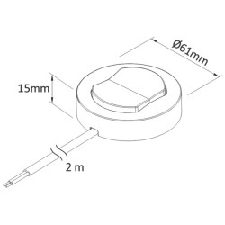 Design Light – Wyłącznik meblowy z dystansem WM230