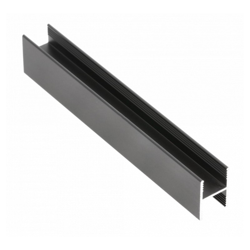 Profil aluminiowy HR FL 10/4 mm, L 3,00 m, kolor czarny