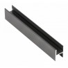 Profil aluminiowy HR FL 10/4 mm, L 3,00 m, kolor czarny