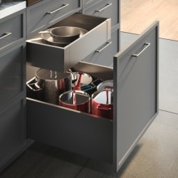 Szuflada GTV AXIS PRO H-116 mm średnia (B), L-250–600 mm, cichy domyk