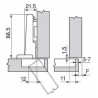 BLUM CLIP TOP – Zawias 110° EXPANDO nakładany