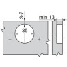 BLUM CLIP TOP – Zawias 110° EXPANDO nakładany