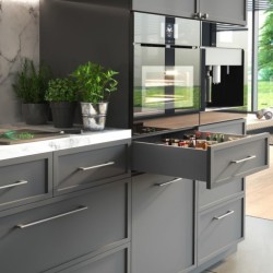 Szuflada GTV AXIS PRO H-116 mm średnia (B), L-250–600 mm, cichy domyk