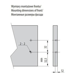 GTV – Szuflada pod piekarnik MODERN BOX 450–500mm, szara