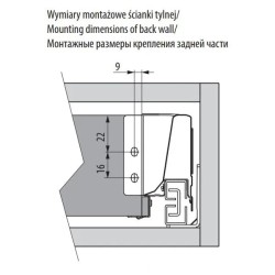 GTV – Szuflada pod piekarnik MODERN BOX 450–500mm, szara