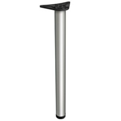 Noga meblowa okrągła 110x60 do blatu, biurka oraz stołu - inox