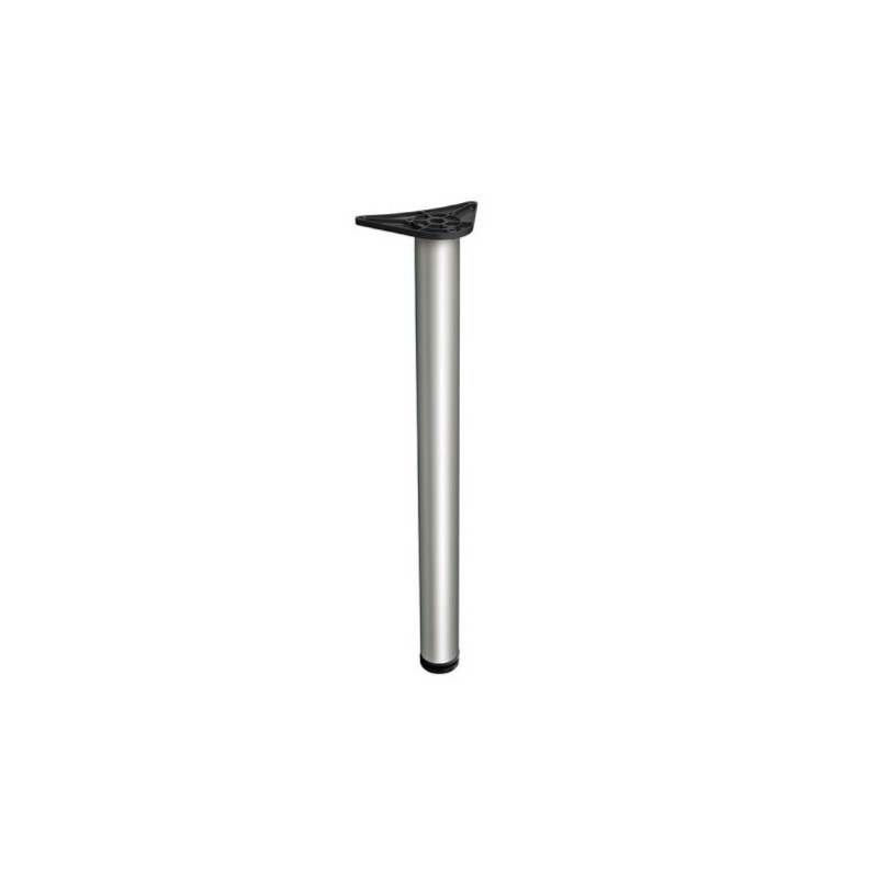Noga meblowa okrągła 110x60 do blatu, biurka oraz stołu - inox