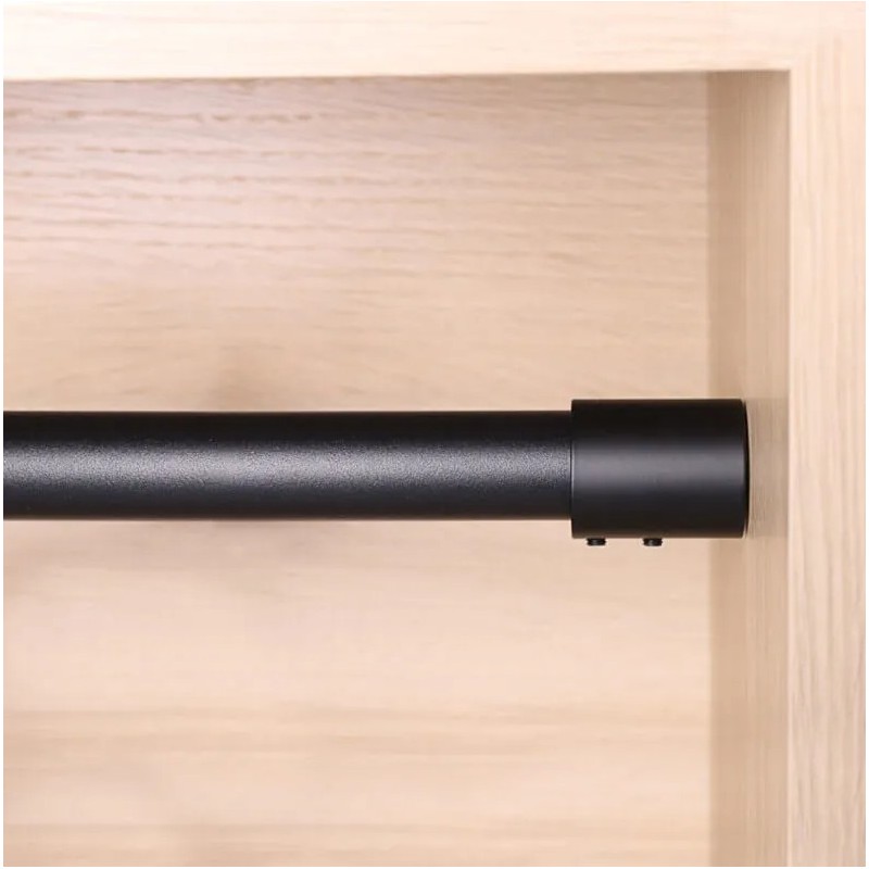 Stopka, rozeta chromowana/czarna do rury, drążka, fi25 mm