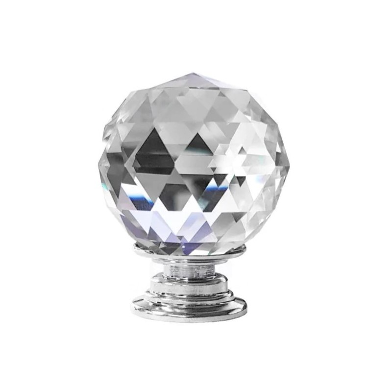 Gałka meblowa Crystal Palace fi30/40 bezbarwny