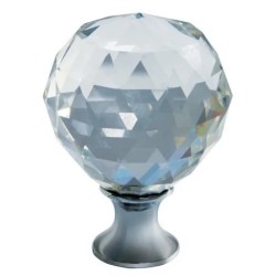 Gałka do mebli GTV Crystal Palace - A - fi25/30/40mm chrom, kryształ