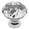 Gałka do mebli GTV Crystal Palace - B - fi20/25/30/40mm chrom, kryształ