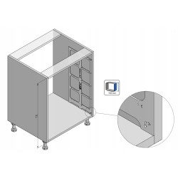 Szablon wiertarski GTV dla szuflad Modern Box i AXIS Pro