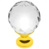 Gałka do mebli GTV Crystal Palace - A - fi20/30mm złoty chrom, kryształ