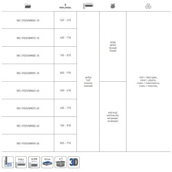 Szuflada GTV Elite – na obuwie 600-900mm – biała