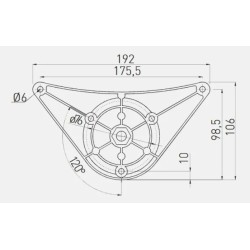 GTV – Noga meblowa do stołu walcowa 710 x 60 mm, regulowana - Aluminium, Biały, Chrom, Czarny, Inox, Satyna, Złoto