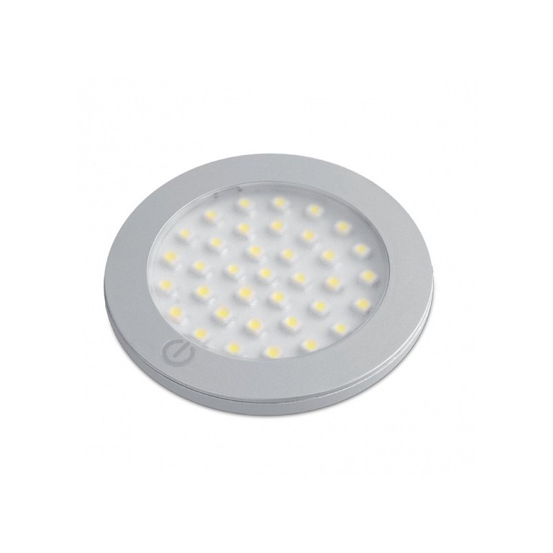 GTV – Oprawa ledowa z włącznikiem Castello, 12V DC, 2.8W, 36 SMD3528, zimny biały, 200cm przewód z miniAMP