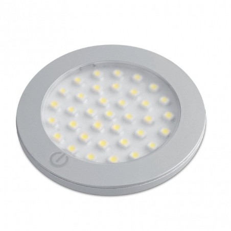 GTV – Oprawa ledowa z włącznikiem Castello, 12V DC, 2.8W, 36 SMD3528, zimny biały, 200cm przewód z miniAMP