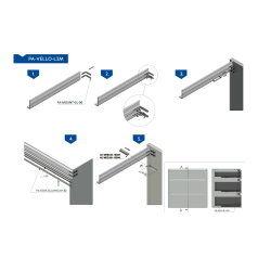 Profil bezuchwytowy VELLO z funkcją LED "C"
