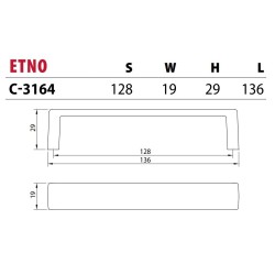 NOMET – Uchwyt meblowy ETNO C-128