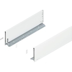 BLUM – Bok szuflady LEGRABOX pure, wys. C (177 mm), lewy/prawy, biały, 270-650 mm