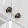 Gałka do mebli BERGAMO GTV – aluminium, biały, chrom, czarny mat, stal