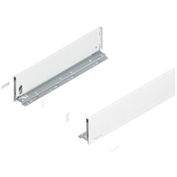 BLUM – Bok szuflady LEGRABOX pure, wys. K (128,5 mm), lewy/prawy, biały, 300-600 mn