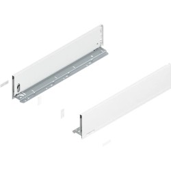 BLUM – Bok szuflady LEGRABOX pure, wys. K (128,5 mm), lewy/prawy, biały, 300-600 mn