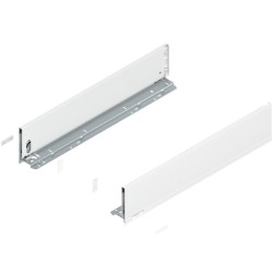 BLUM – Bok szuflady LEGRABOX pure, wys. K (128,5 mm), lewy/prawy, biały, 300-600 mn