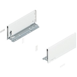 BLUM – Bok szuflady LEGRABOX pure, wys. M (90,5 mm), lewy/prawy, biały, 270-650 mn