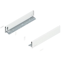 BLUM – Bok szuflady LEGRABOX pure, wys. M (90,5 mm), lewy/prawy, biały, 270-650 mn