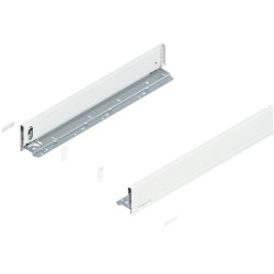 BLUM – Bok szuflady LEGRABOX pure, wys. M (90,5 mm), lewy/prawy, biały, 270-650 mn