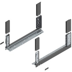 BLUM – Bok szuflady LEGRABOX free, wys. C (177,0 mm), lewy/prawy, antracyt, 450-550 mn