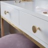 Gałka do mebli GTV DUNE złoty mosiądz, inox, czarny mat