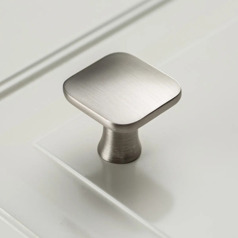 Gałka do mebli PIAZZA złoto szczotkowane, inox, mosiądz i czarna