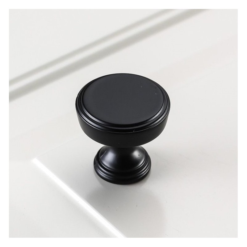 Gałka do mebli SONET GTV, złoto szczotkowane, czarny mat, antyczne