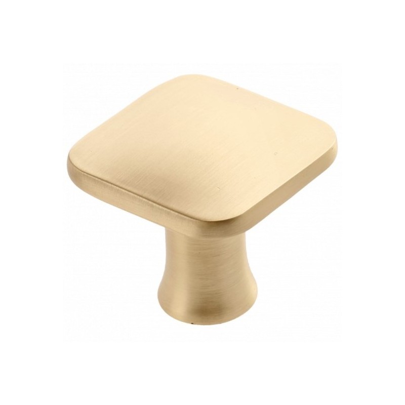 Gałka do mebli PIAZZA złoto szczotkowane, inox, mosiądz i czarna