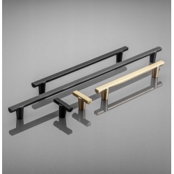 Uchwyty do mebli RAY 128–320 mm, jasny grafit