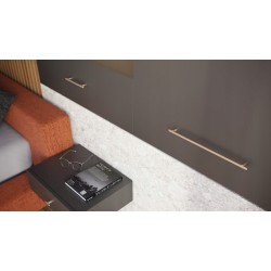 Uchwyty do mebli RAY 128–192 mm, czarny mat