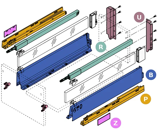 Jak skompletować szufladę TANDEMBOX