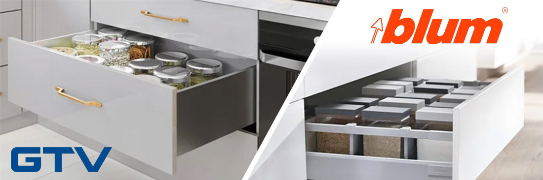 Co wybrać - BLUM Tandembox czy GTV Axis Pro? Które szuflady są lepsze?